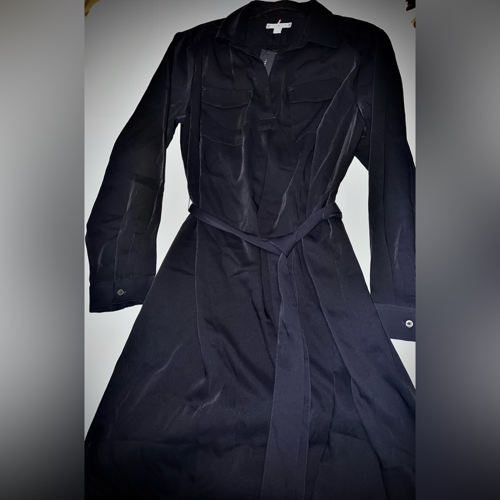 Tommy Hilfiger Navy Long Sleeve Dress - Picture 2 of 4